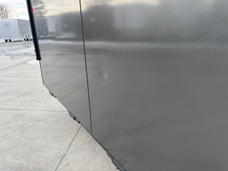 Used USED 2025 AERO 8.5x24 +2’V 7' TALL BLACKOUT  EDITION - QUALITY Enclosed Rear Ramp Car Hauler Cargo Trailer