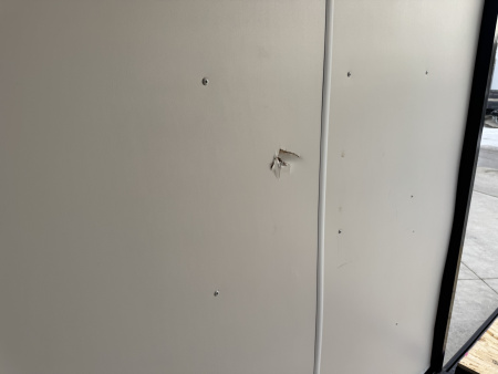 Used USED 2025 AERO 8.5x24 +2’V 7' TALL BLACKOUT  EDITION - QUALITY Enclosed Rear Ramp Car Hauler Cargo Trailer