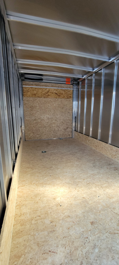 New 2026 Lightning Trailers 7X23 SILVER 7' TALL 7K Snowmobile Trailer