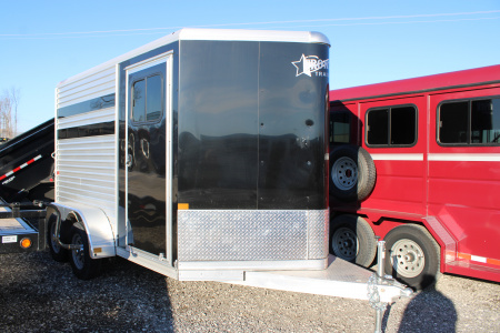 New 2025 Frontier Trailers 2 HORSE Stock / Stock Combo Trailer