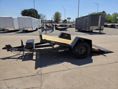 New 2026 H&H Trailers 78x12 Single Axle Gravity Tilt Equipment Trailer 10K Equipment Trailer
