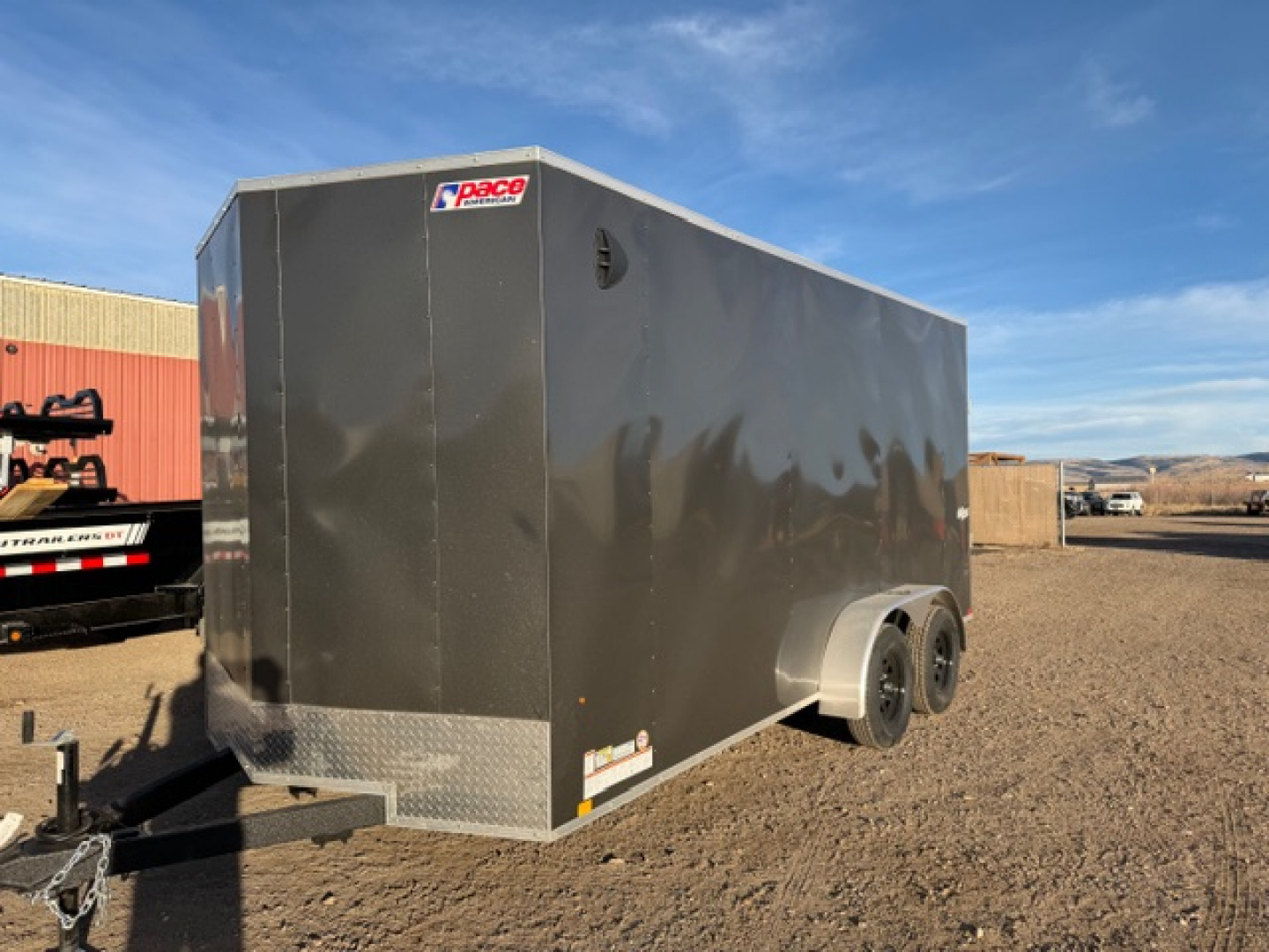 New 2026 Pace American 7X16 Outback Cargo / Enclosed Trailer- 7x16 Charcoal