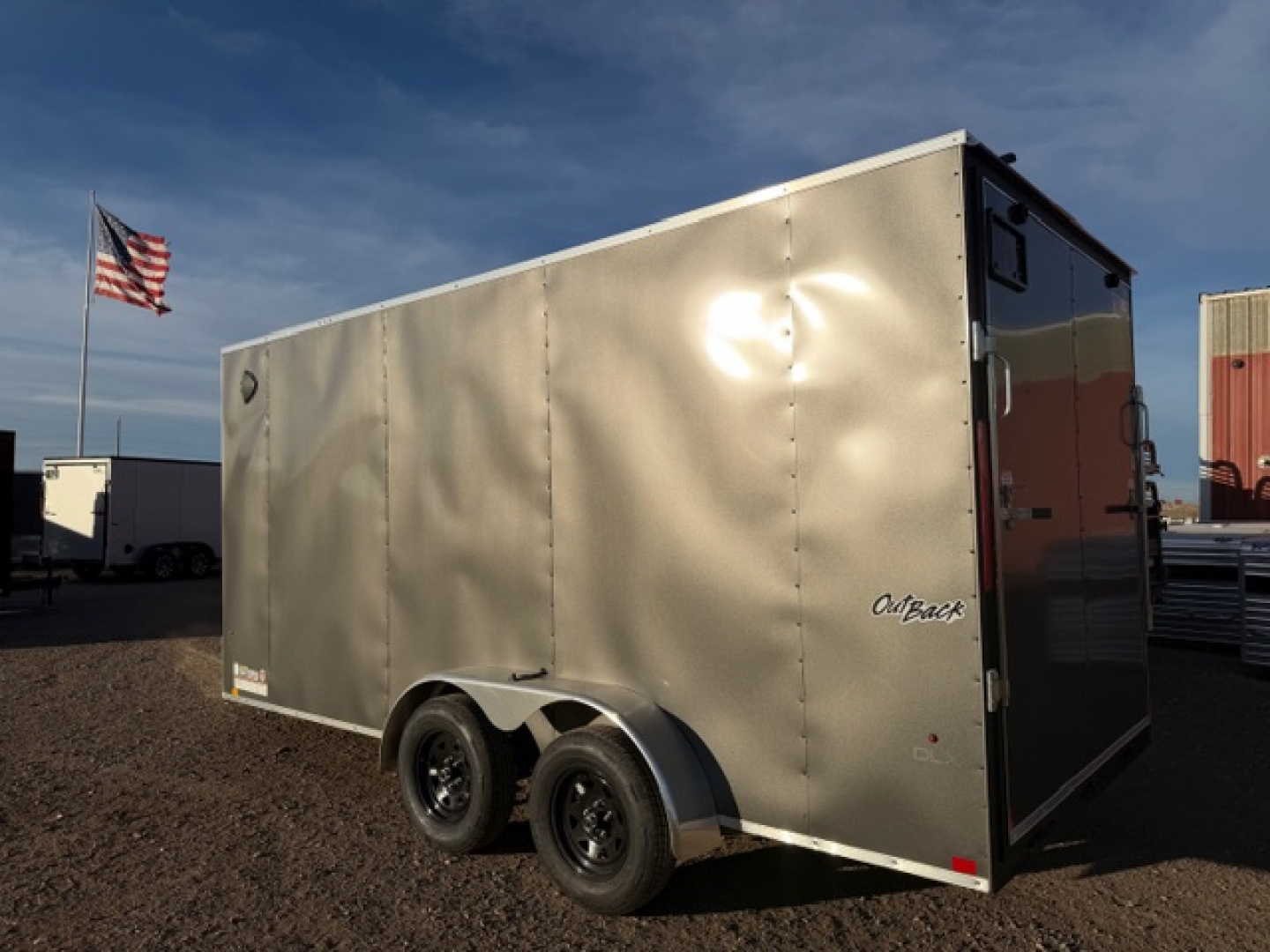 New 2026 Pace American 7X16 Outback Cargo / Enclosed Trailer- 7x16 Charcoal