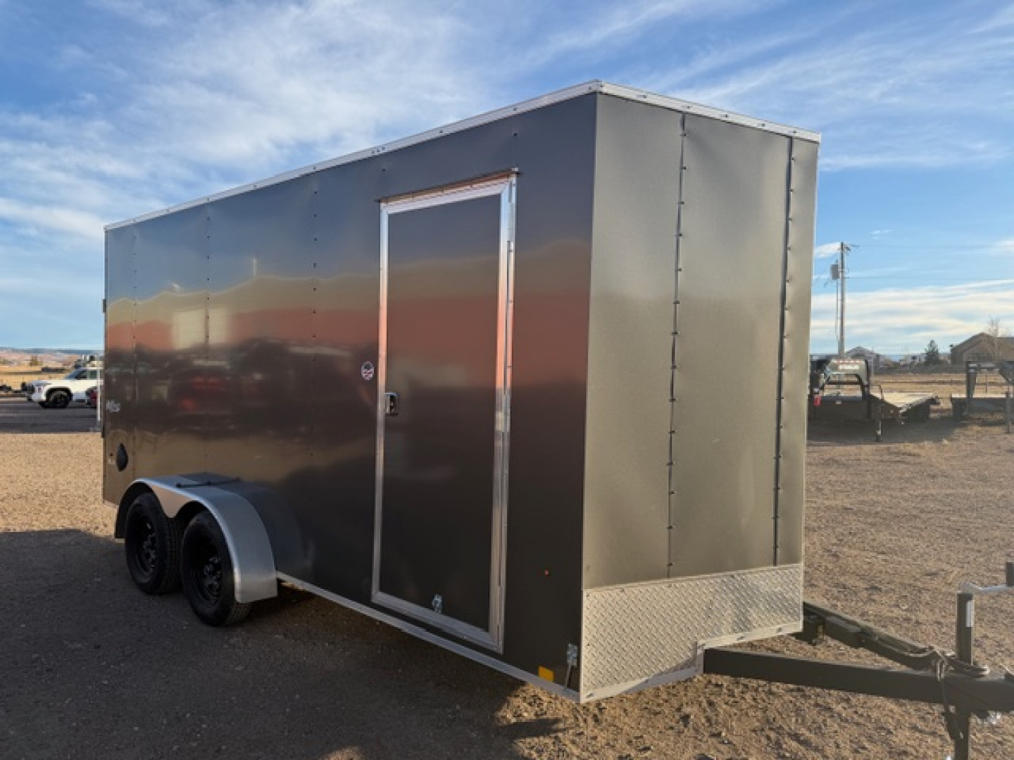 New 2026 Pace American 7X16 Outback Cargo / Enclosed Trailer- 7x16 Charcoal
