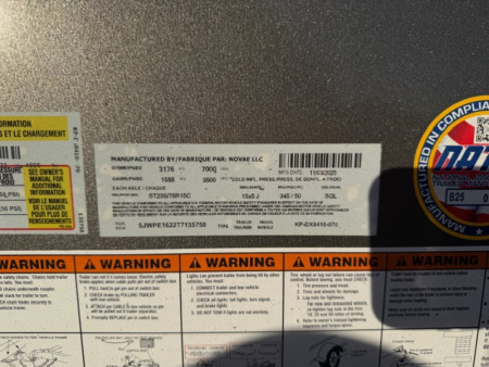 New 2026 Pace American 7X16 Outback Cargo / Enclosed Trailer- 7x16 Charcoal