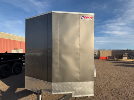 New 2026 Pace American 7X16 Outback Cargo / Enclosed Trailer- 7x16 Charcoal