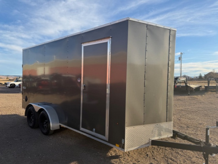 New 2026 Pace American 7X16 Outback Cargo / Enclosed Trailer- 7x16 Charcoal
