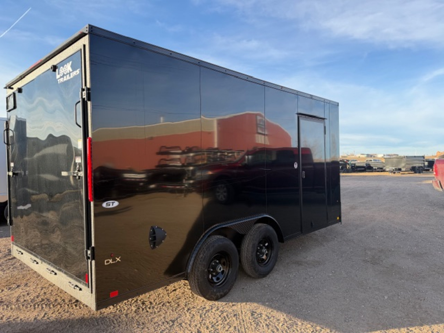 New 2026 Look Trailers 8.5X16 ST DLX- 6IN TALLER - Black- 10K