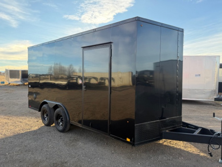 New 2026 Look Trailers 8.5X16 ST DLX- 6IN TALLER - Black- 10K