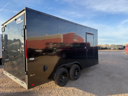 New 2026 Look Trailers 8.5X16 ST DLX- 6IN TALLER - Black- 10K