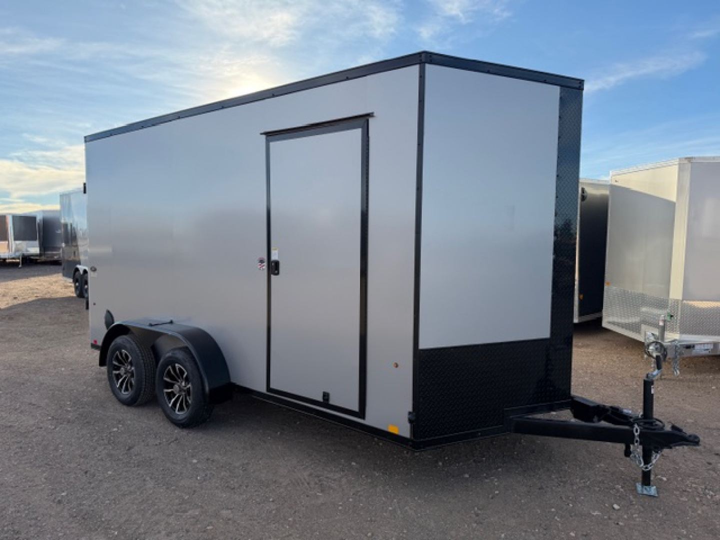 New 2025 Look Trailers 7x14 Enclosed- 7K- Polycore Sides- Silver