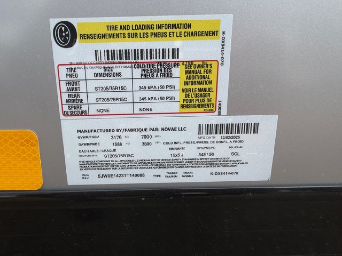 New 2025 Look Trailers 7x14 Enclosed- 7K- Polycore Sides- Silver