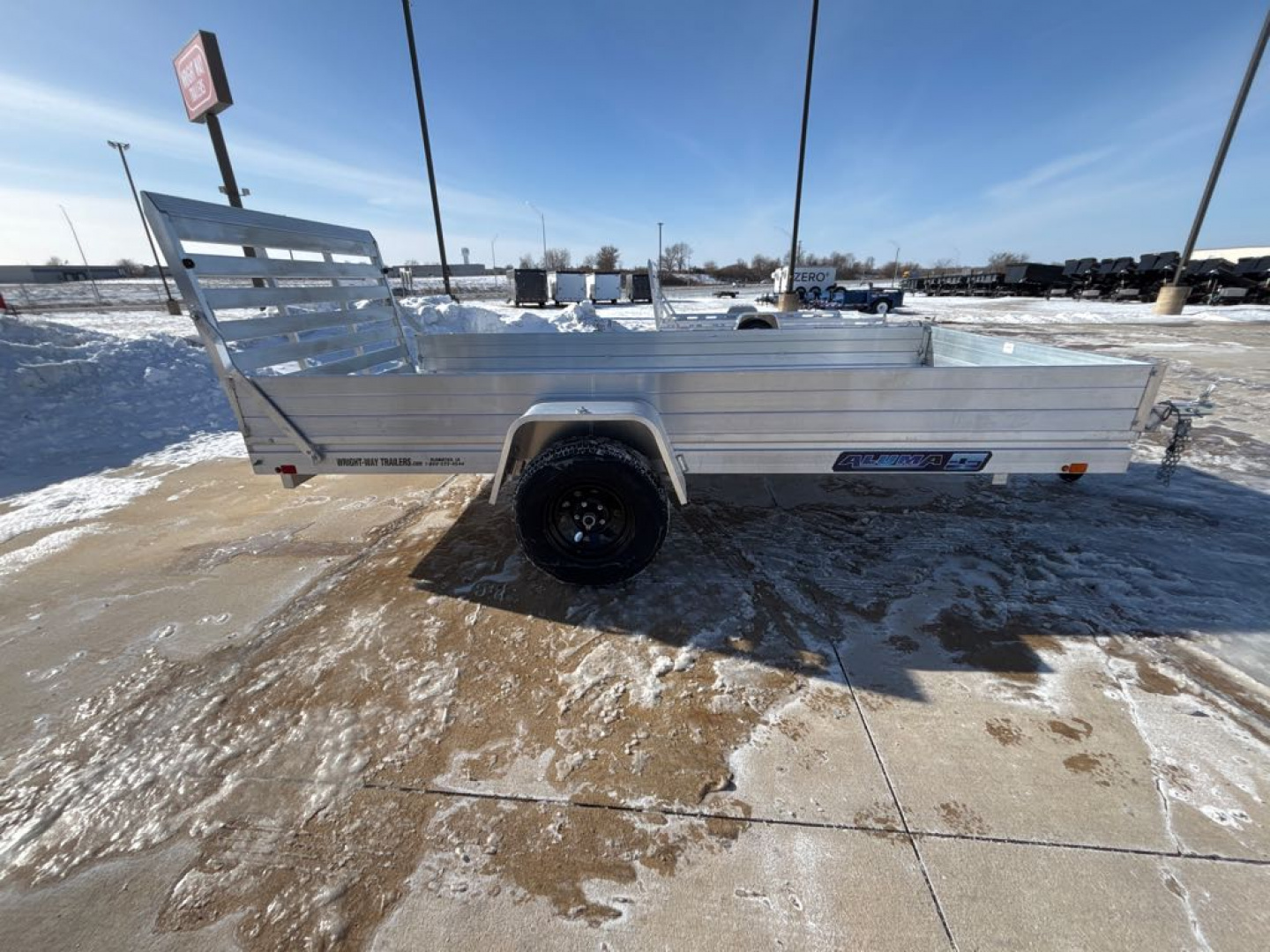 New 2026 Aluma 6812H-ESA-S-TG Utility Trailer