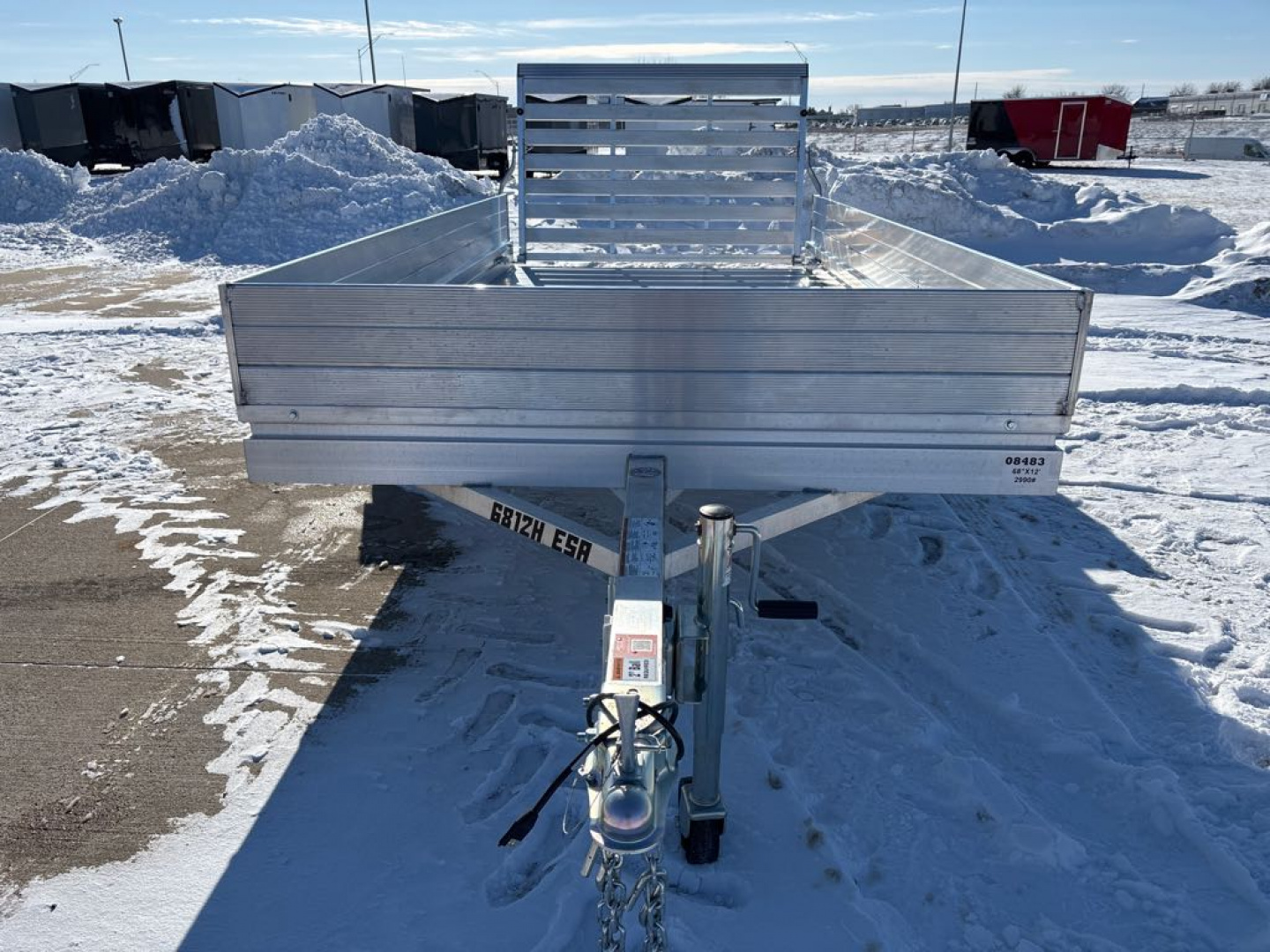 New 2026 Aluma 6812H-ESA-S-TG Utility Trailer