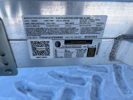 New 2026 Aluma 6812H-ESA-S-TG Utility Trailer