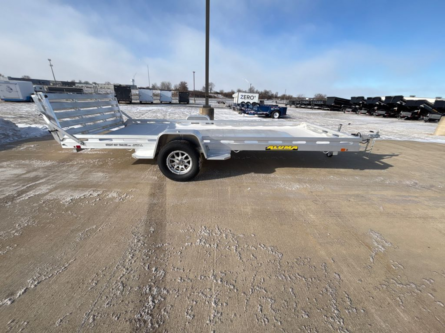 New 2026 Aluma 7815S-EL-BT Utility Trailer