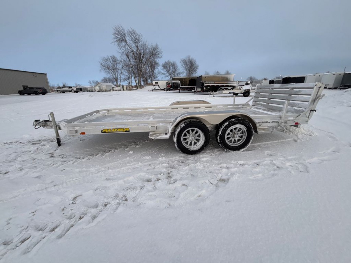 New 2026 Aluma 7816TA-EL-BT-RTD Utility Trailer