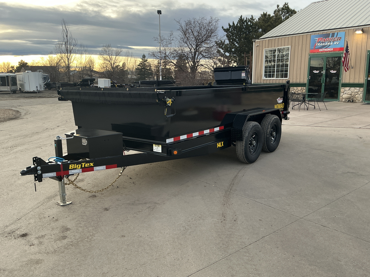 New 2026 Big Tex Trailers 14LX-14C2A-BK Dump Trailer