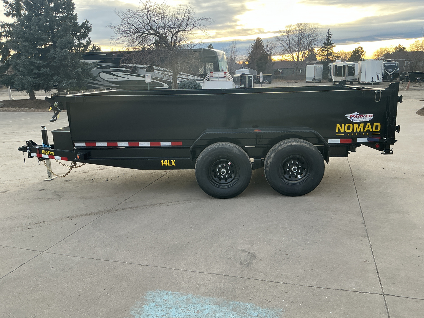 New 2026 Big Tex Trailers 14LX-14C2A-BK Dump Trailer