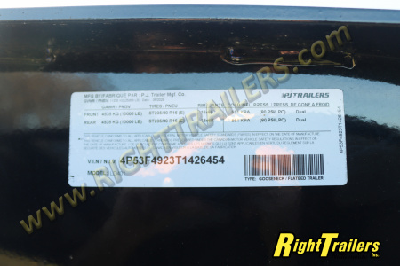 New 2026 8.5X40 PJ GOOSENECK EQUIPMENT TRAILER