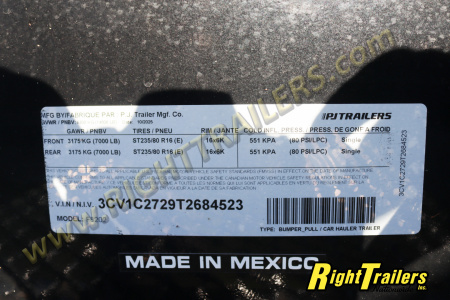 New 2026 8.5X20 PJ Deckover Equipment Trailer