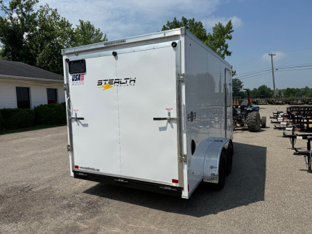 New 2026 Stealth 7 X 16 Cargo / Enclosed Trailer with Ramp Door and 6ft 6in interior Height
