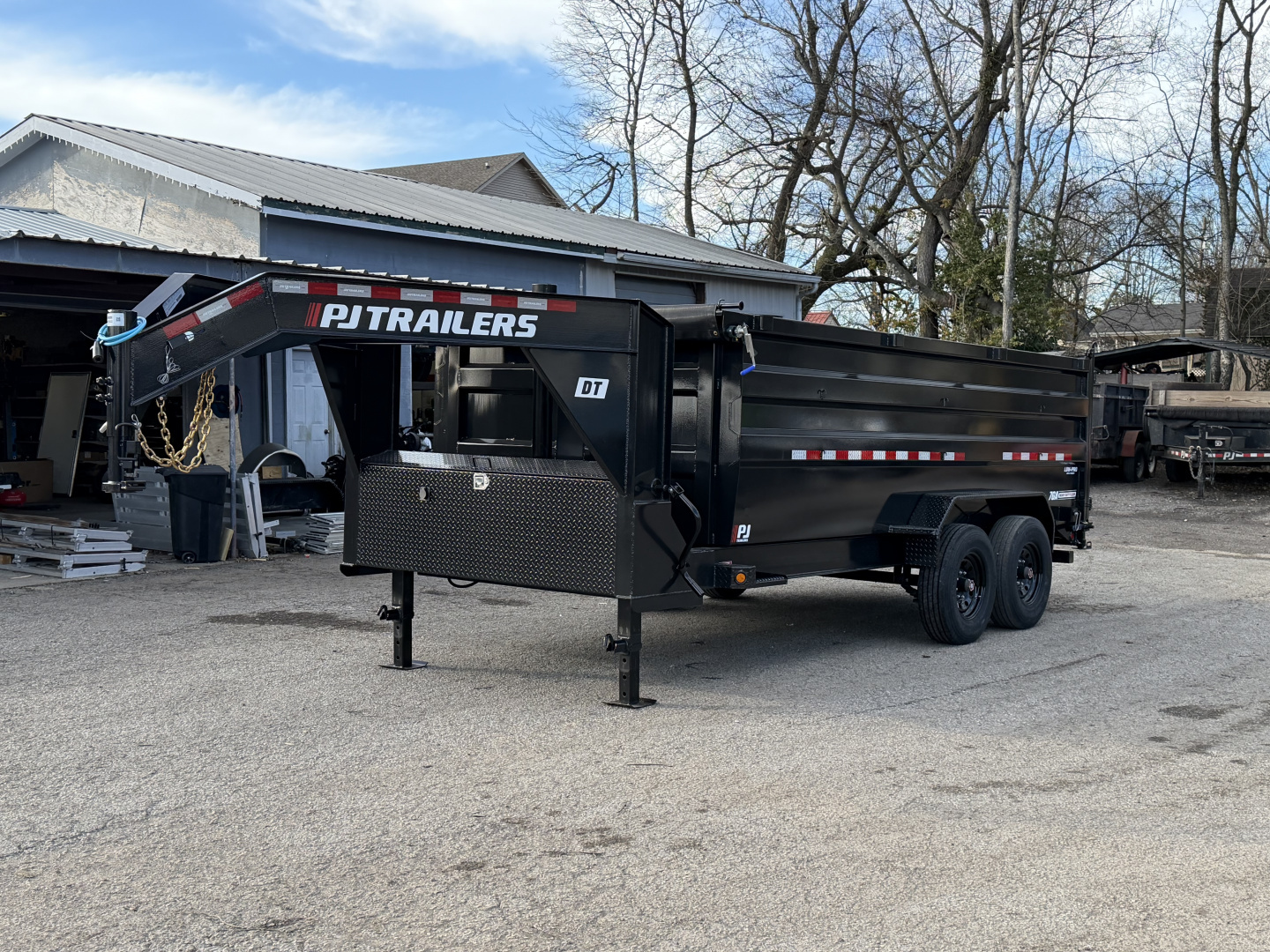 New 2026 PJ Trailers 83" x 16' Pro-Lift GN High Side Dump (DT) 18K GVWR Trailer