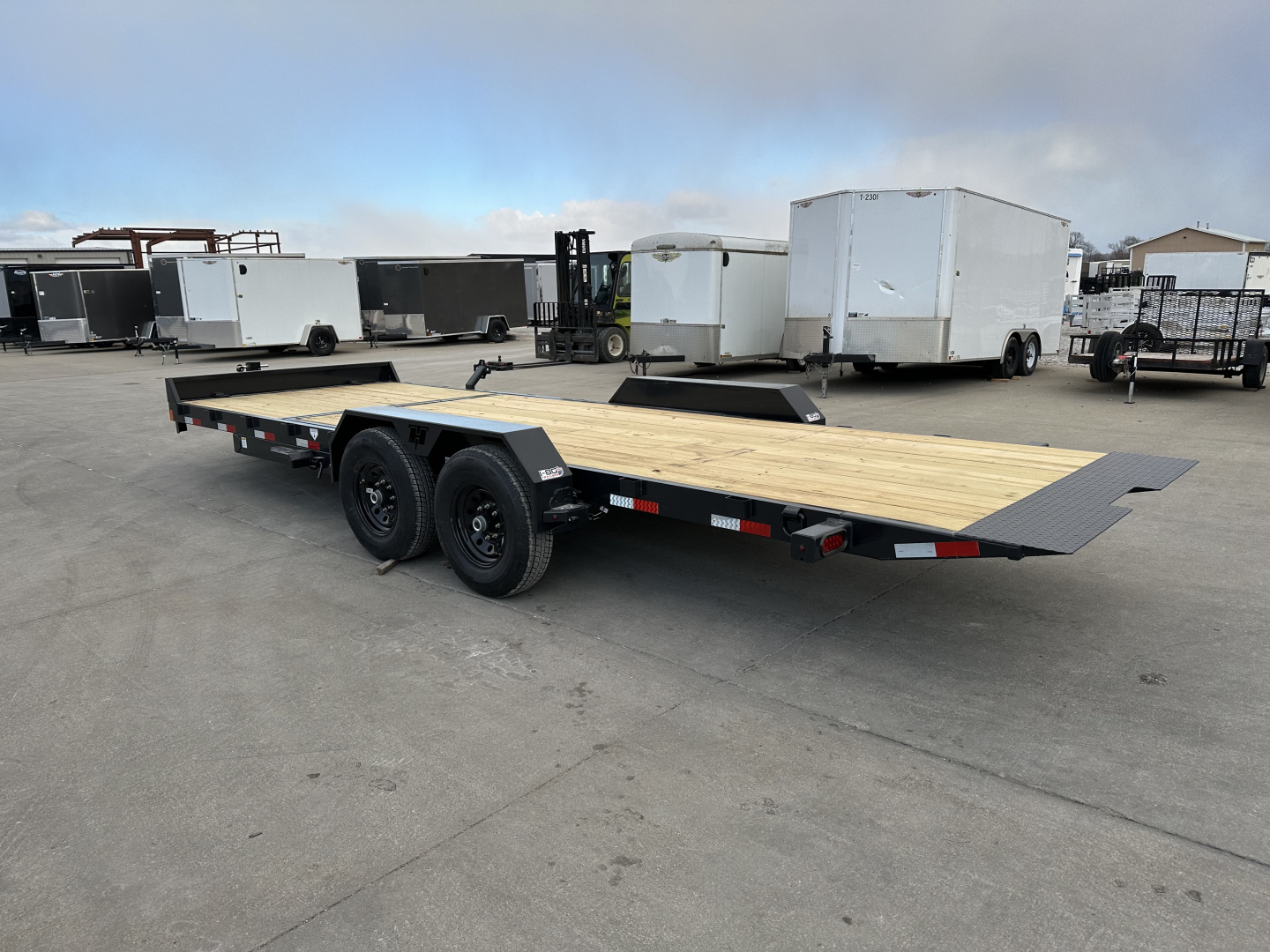New 2026 Hillcrest 82"X16'+6' 15.4K Demco Coupler Partial Tilt Trailer