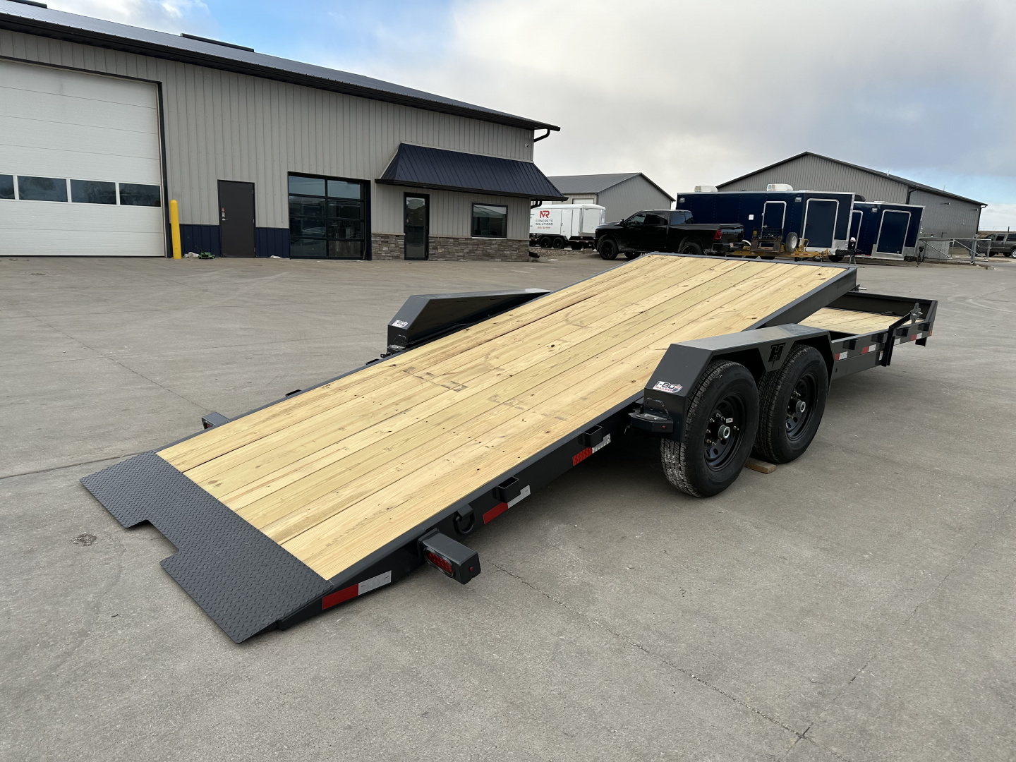 New 2026 Hillcrest 82"X16'+6' 15.4K Demco Coupler Partial Tilt Trailer