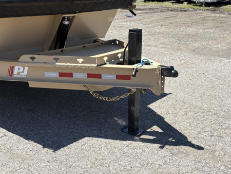 New 2026 PJ TRAILERS 83" x 14' Low-Pro Telescopic Dump (DT1) 14K GVWR - Hydraulic Jack Dump Trailer