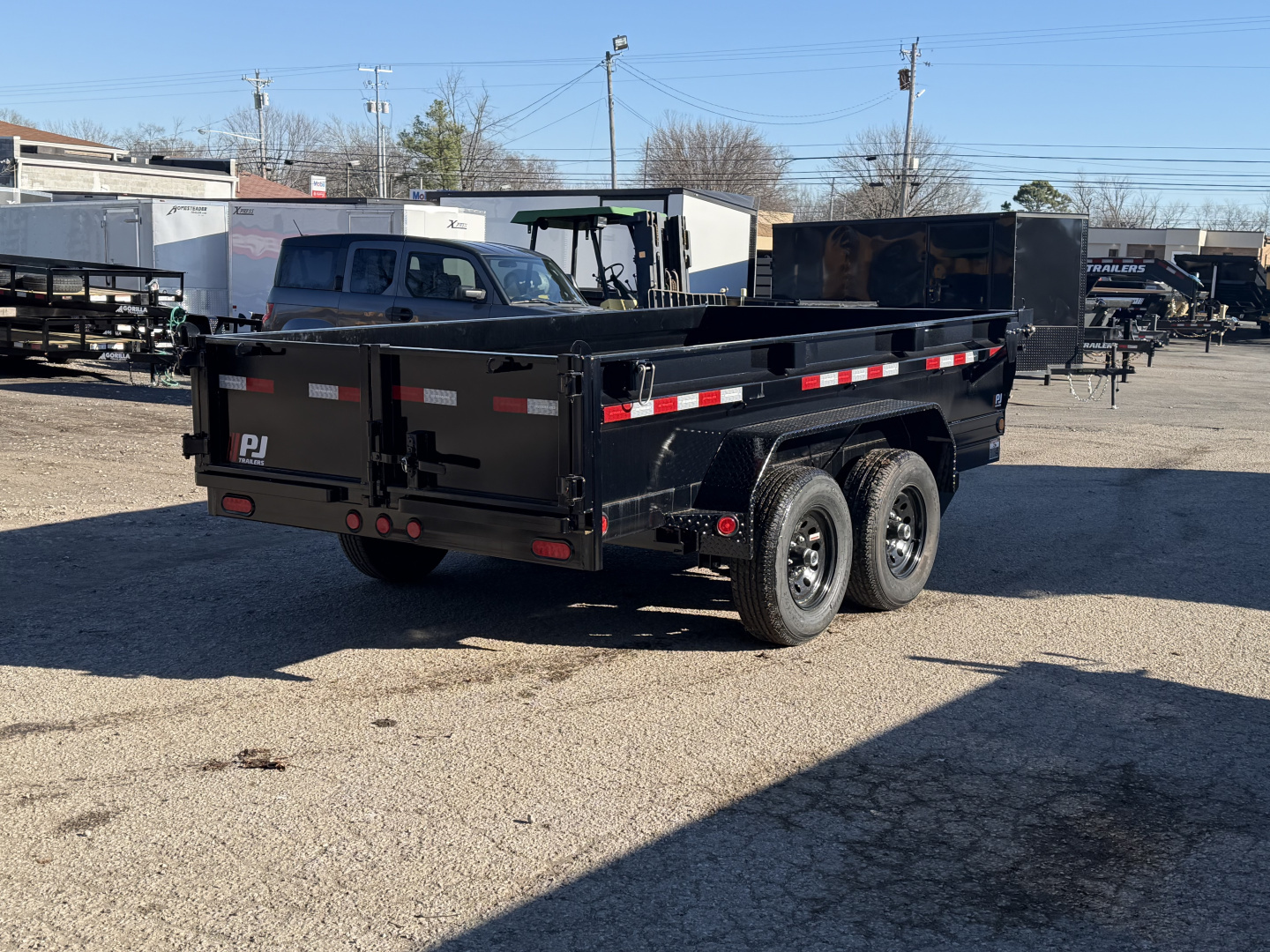 New 2026 PJ Trailers 72" x 12' Tandem Axle Dump (D3) 10K GVWR Dump Trailer