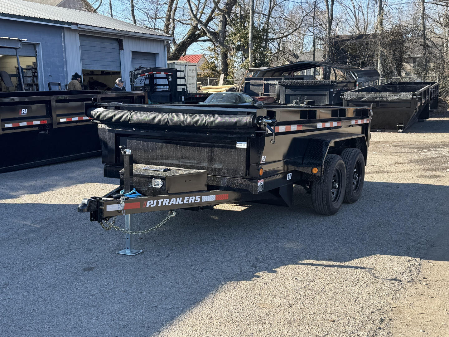 New 2026 PJ Trailers 72" x 12' Tandem Axle Dump (D3) 10K GVWR Dump Trailer