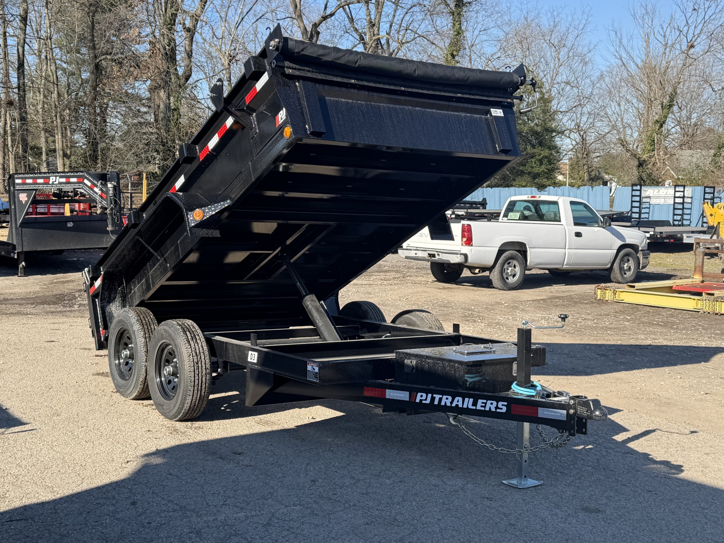 New 2026 PJ Trailers 72" x 12' Tandem Axle Dump (D3) 10K GVWR Dump Trailer