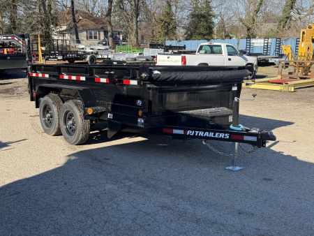 New 2026 PJ Trailers 72" x 12' Tandem Axle Dump (D3) 10K GVWR Dump Trailer