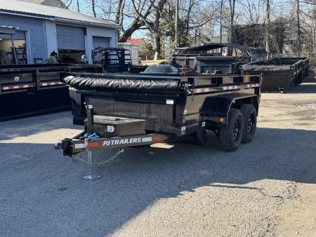 New 2026 PJ Trailers 72" x 12' Tandem Axle Dump (D3) 10K GVWR Dump Trailer