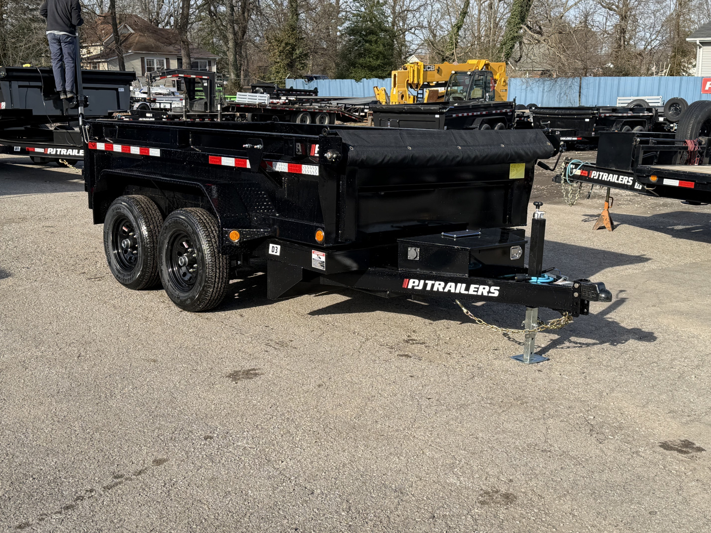 New 2026 PJ Trailers 72" x 10' Tandem Axle Dump (D3) 10K GVWR Trailer