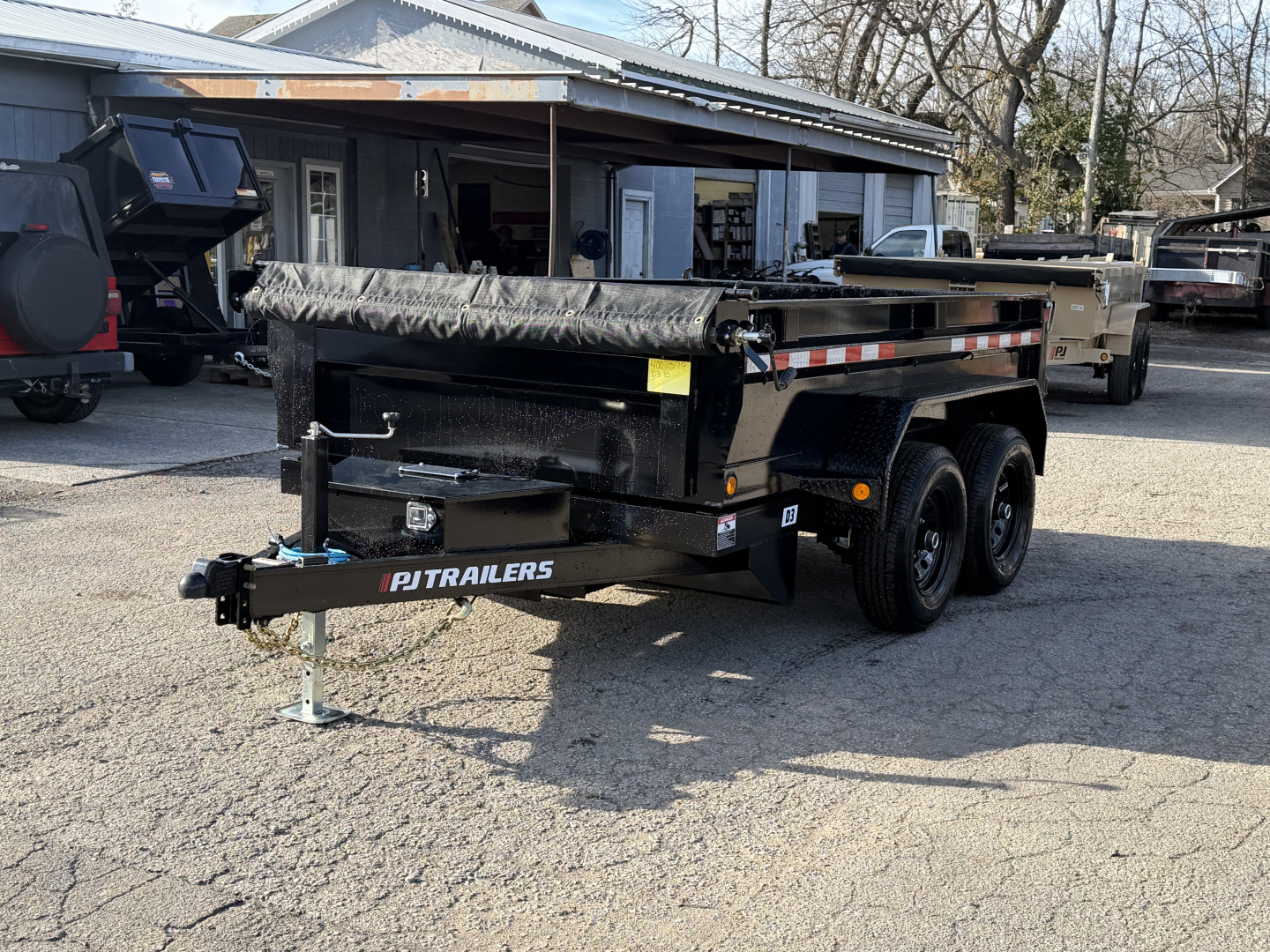New 2026 PJ Trailers 72" x 10' Tandem Axle Dump (D3) 10K GVWR Trailer