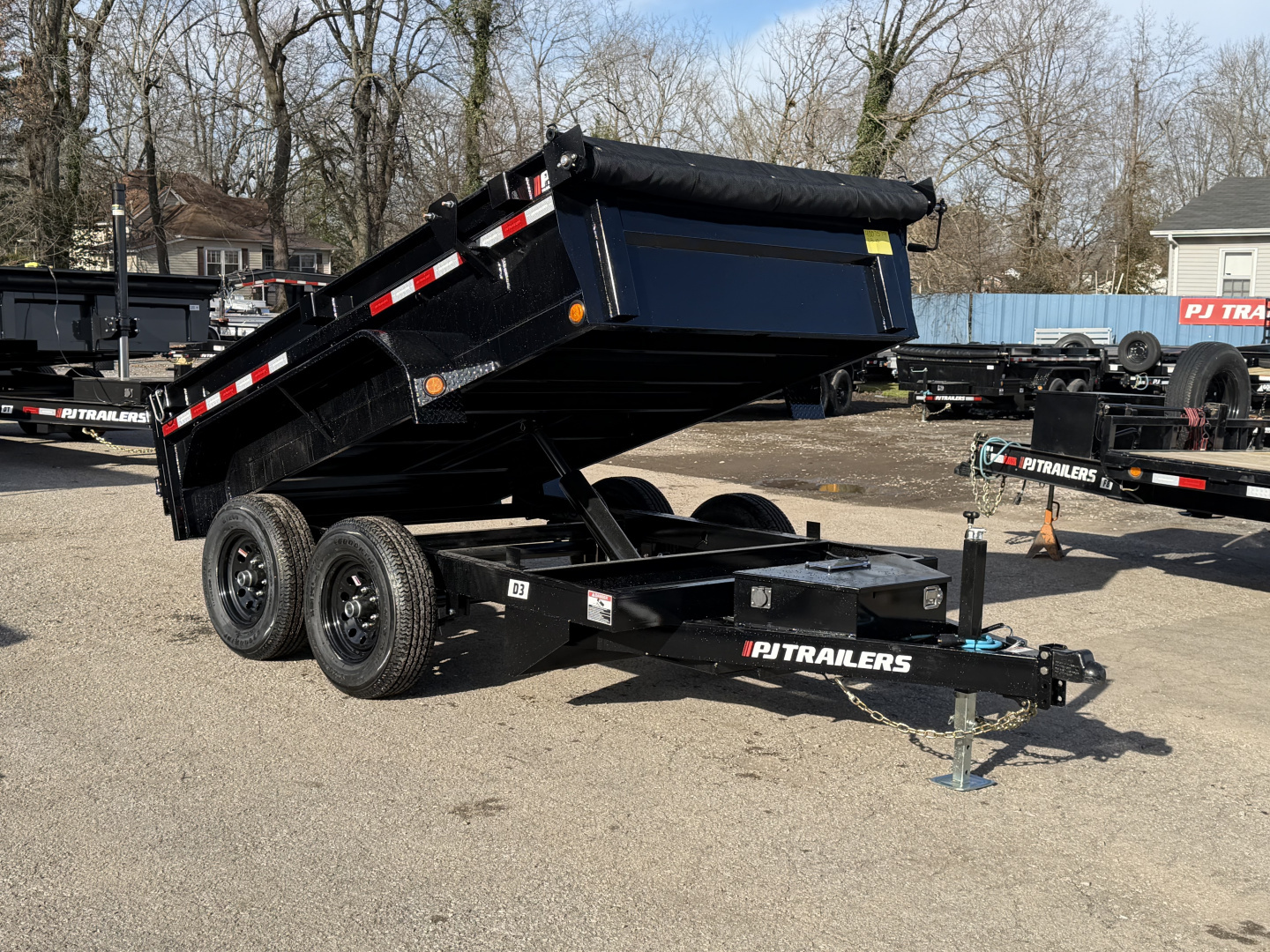 New 2026 PJ Trailers 72" x 10' Tandem Axle Dump (D3) 10K GVWR Trailer