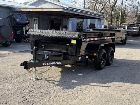 New 2026 PJ Trailers 72" x 10' Tandem Axle Dump (D3) 10K GVWR Trailer