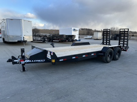 New 2026 Hillcrest Deep Charcoal 82"x18'+2' 16K Equipment Trailer