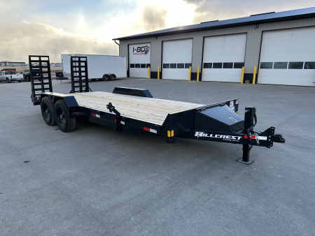 New 2026 Hillcrest Deep Charcoal 82 x18'+2' 16K Equipment Trailer