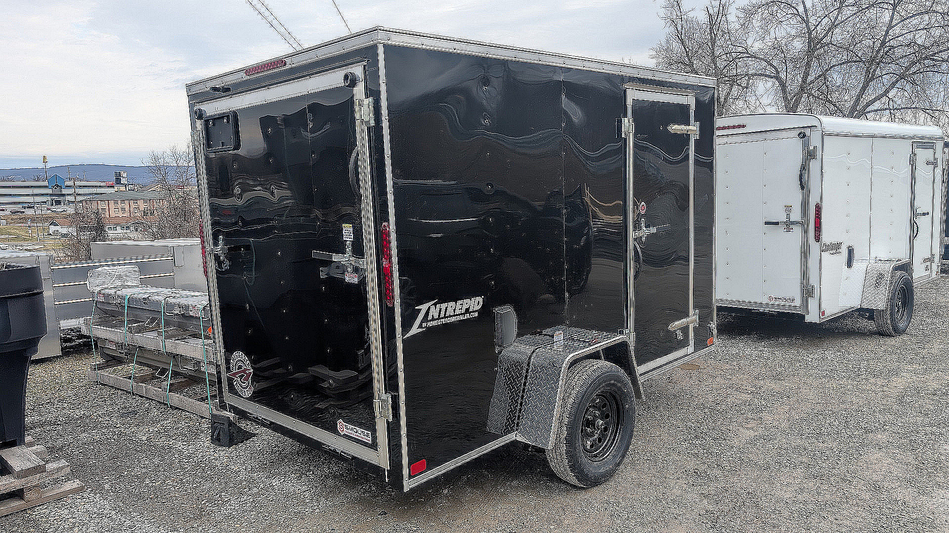 New 2026 Homesteader 6x12 Intrepid V-Nose Cargo Trailer w/ Ramp Door