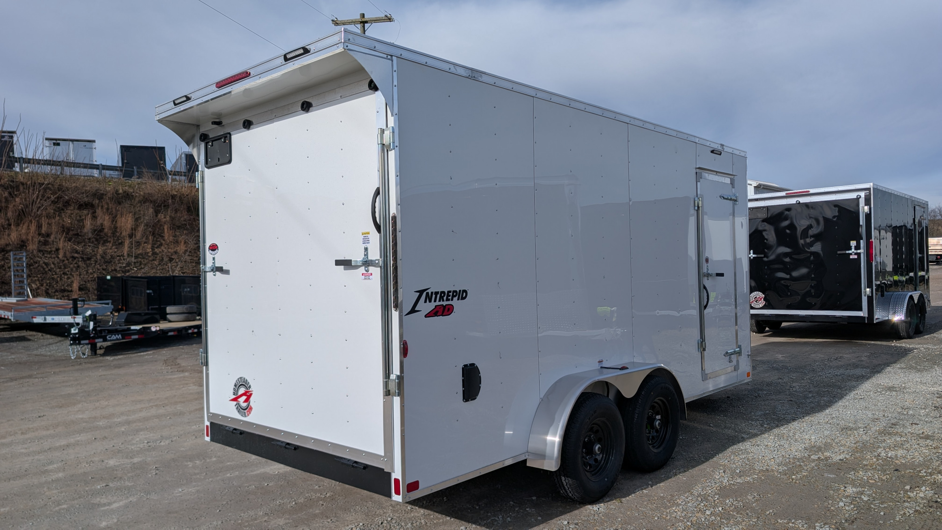 New 2025 Homesteader 7x16 HD SERIES Intrepid V-Nose Cargo Trailer w/ Ramp Door (9950# GVW)