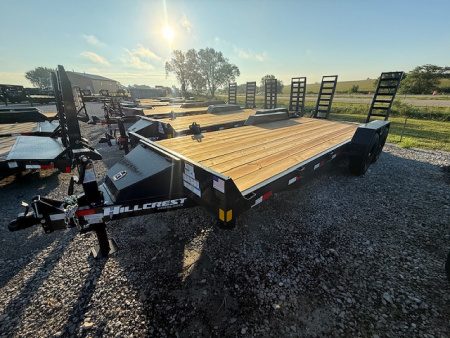 New 2026 Hillcrest Charcoal 82"x18'+2' 15.4k Demco Equipment Trailer