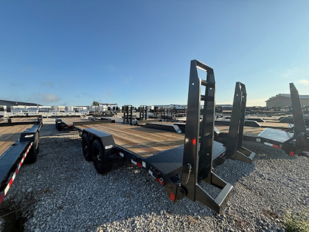 New 2026 Hillcrest Charcoal 82"x18'+2' 15.4k Demco Equipment Trailer