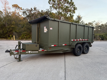 Used 2025 Used Top Shelf 14k 7x14 4' Sides Dump Trailer