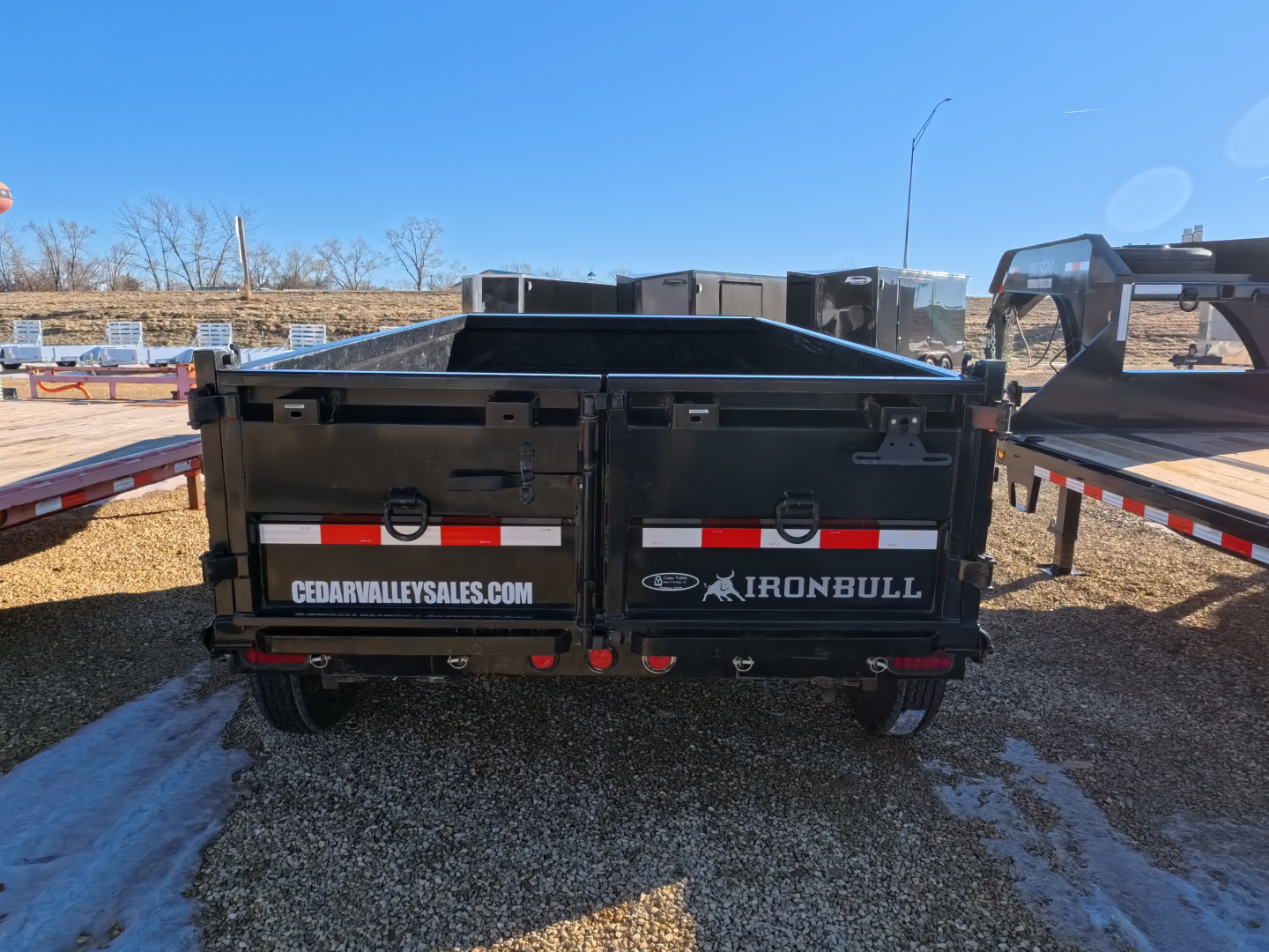 Used 2022 USED Iron Bull 72 x 12 DTB Dump Trailer with 14,999 lb. GVWR