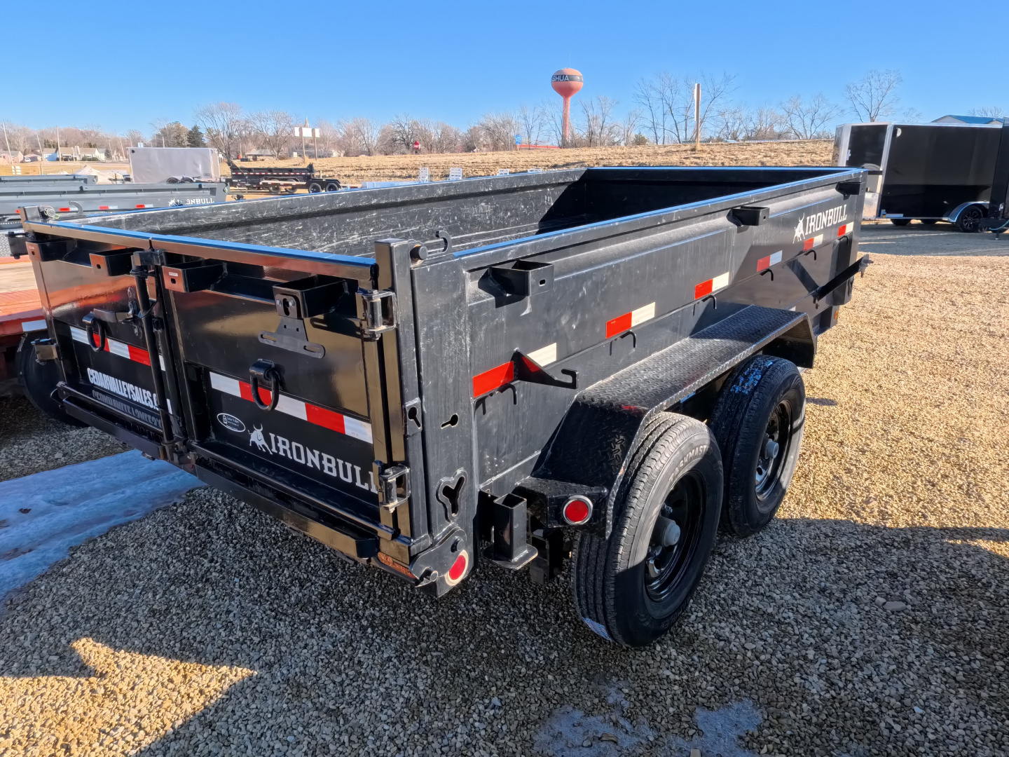 Used 2022 USED Iron Bull 72 x 12 DTB Dump Trailer with 14,999 lb. GVWR