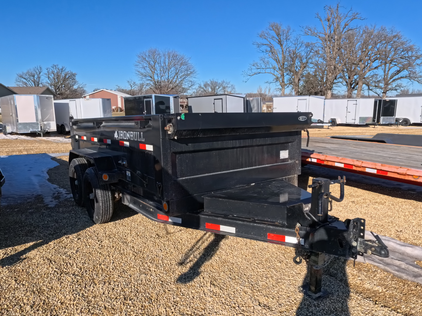 Used 2022 USED Iron Bull 72 x 12 DTB Dump Trailer with 14,999 lb. GVWR