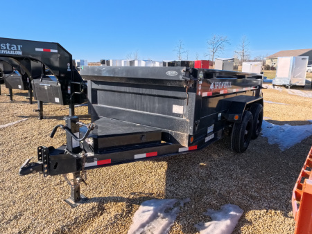 Used 2022 USED Iron Bull 72 x 12 DTB Dump Trailer with 14,999 lb. GVWR